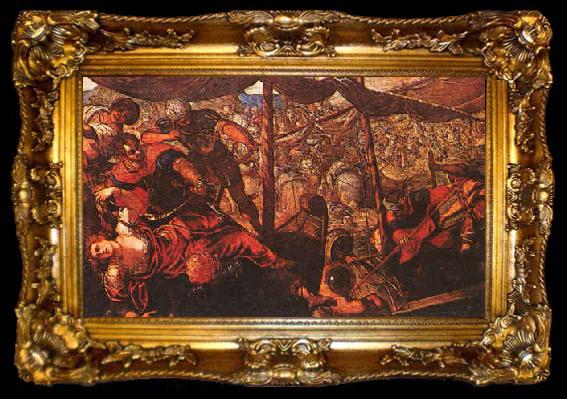 framed  Jacopo Robusti Tintoretto Battle, ta009-2